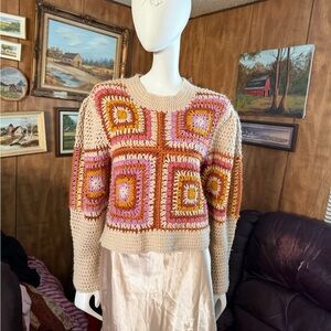 Crochet Boho Sweater